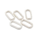 925 Sterling Silver Rectangle Clasp Size 9x17mm 2 pcs per Bag