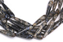 natural gray opal faceted teardrop beads