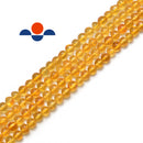 natural amber smooth round beads