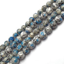 k jasper smooth round beads