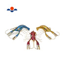 Cloisonne Christmas Tree Ornament Wiggling Crawfish Decoration 6" Inches Long
