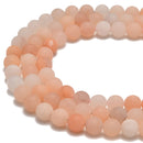 Pink Aventurine Matte Round Beads Size 6mm 8mm 10mm 15.5" Strand