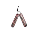 rhodonite pendant earrings rectangle shape