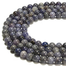 Natural Tanzanite Smooth Round Size 4mm 5mm 6mm 8mm 9mm 10mm 12mm 15.5'' Strand