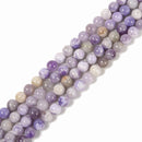 Natural Multi Color Lavender Jade Smooth Round Beads Size 4mm 6mm 8mm 10mm 15.5'' Strand