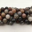 multi color quartz smooth round beads