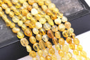 natural yellow opal pebble nugget beads