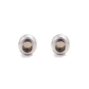 304 Stainless Steel Magnetic Clasp 3-Ring Cylinder 9x20mm 2 Pieces Per Bag