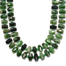 nephrite jade faceted barrel drum cylinder center drill beads