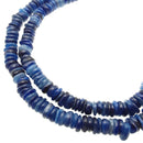 natural kyanite irregular smooth rondelle discs beads