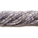 Natural Light Multi Amethyst Faceted Rondelle Beads 3.5x5mm 15.5" Strand