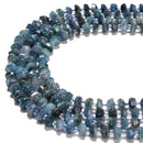 Light Blue Kyanite Irregular Faceted Rondelle Size 4x7mm 5x8mm 15.5'' Strand