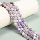 Natural Multi Color Lavender Jade Smooth Round Beads Size 4mm 6mm 8mm 10mm 15.5'' Strand