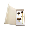 3 in 1 Yellow Tiger Eye Face Massage Roller Detachable Piece Kit