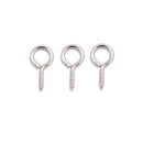304 Stainless Steel Screw Beading Holder Size 1x4x10mm 150 Pieces per Bag