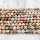 natural rhodochrosite faceted round