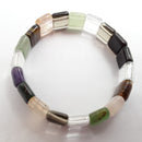 multi gemstones double drill bracelet