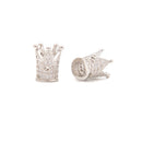 Clear Cubic Zirconia Micro Pave King Crown Charm Beads Size 8x12mm 5PCS/Bag