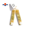 yellow fluorite pendant rectangle shape