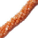 Natural Sunstone Lepidocrocite Faceted Round Beads 2.5mm 4mm 5mm 15.5" Strand