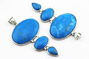 blue turquoise connected pendant
