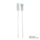 Copper Electroplated Silver Top Gemstone Hairpin Approx 160mm Long Sold by Piece