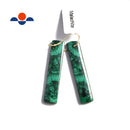 green malachite pendant earrings rectangle shape