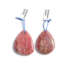 strawberry quartz pendant teardrop or irregular shape