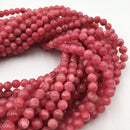 natural rhodochrosite smooth round