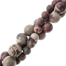Chohua Coffee Bean Jasper Semi-Matte Round Beads 4mm 6mm 8mm 10mm 15.5" Strand