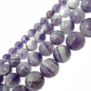 chevron amethyst faceted round beads