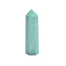 Natural Green Amazonite Point Tower Size Approx 12x55mm Sold by Piece