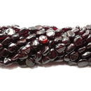 Natural Garnet Irregular Pebble Nugget Beads Approx 6-8mm 15.5" Strand