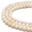 ivory jasper matte round beads