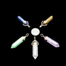 Pendulum Pendant Clear Quartz/Aventurine/Amethyst/Lapis/Tiger Eye Sold Per Piece