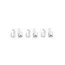 2.1 Hole 304 Stainless Steel Cord Crimps Size 4x8mm 75 Pieces per Bag