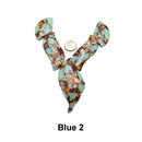 Bronzite Blue/Pink/Green/Purple Impression Jasper Leaf Pendant Beads 35x70mm