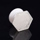 Clear Quartz Mobile Phone Grip Popsocket Hexagon Shape Size 2''