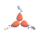 peach calcite pendant teardrop or irregular shape