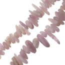 natural kunzite pebble nugget Sticks Points beads