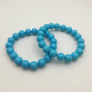 blue shell pearl bracelet smooth round