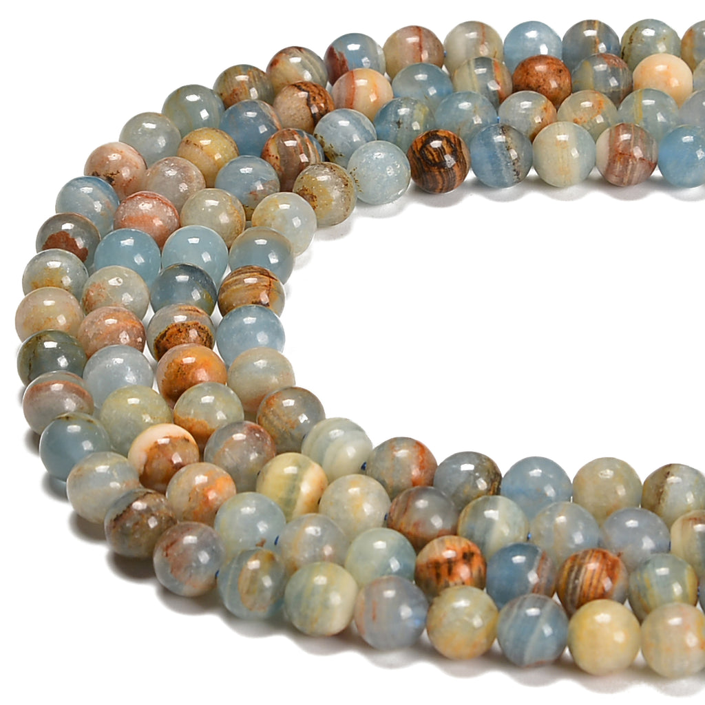 Smooth Round, Multi Stone Beads, Choose Size (16 Strand)