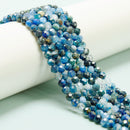 Natural Blue Kyanite Faceted Round Beads Size 2mm 3mm 4mm 15.5'' Strand