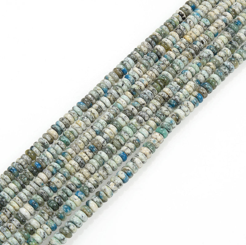 natural k smooth rondelle beads 