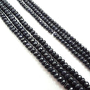blue sandstone faceted rondelle beads