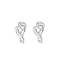 925 Sterling Silver Baby Feet Footprints Charm Pendant Size 10x13mm 3pcs per Bag