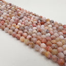 pink opal faceted star cut beads