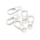 925 Sterling Silver Big Lobster Clasp Size 9x20.5mm 2 Pcs Per Bag