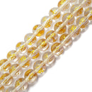 clear quartz carved chinese symbols smooth round beads
