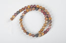 sunset mookaite matte round beads
